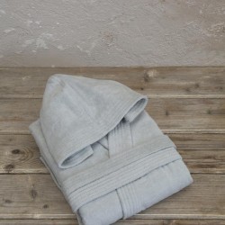 Μπουρνούζι με κουκούλα Zen - Extra Large - Silver Gray