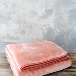 Κουβέρτα Βελουτέ Υπέρδιπλη 220x240 Coperta - Pink