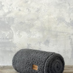Κουβέρτα Μονή 150x220 - Manta Charcoal