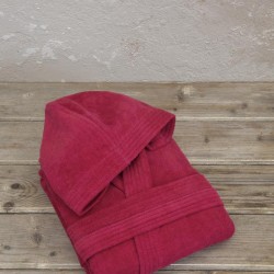 Μπουρνούζι με κουκούλα Zen - Medium - Ruby Red