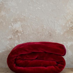 Κουβέρτα Βελουτέ Μονή 160x220 Coperta - Ruby Red