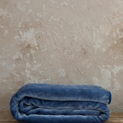 Κουβέρτα Βελουτέ Μονή 160x220 Coperta - Blue