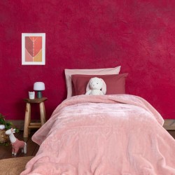 Κουβέρτα Βελουτέ Μονή 160x220 Coperta - Powder Pink