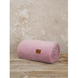 Κουβέρτα Μονή Jacquard 150x220 - Mellow Pink