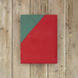 Παπλωματοθήκη Μονή Colors - Absolute Red / Pine Green