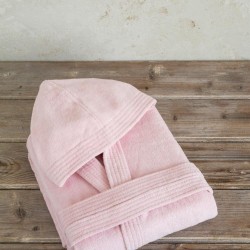 Μπουρνούζι με κουκούλα Zen - Large - Summer Pink