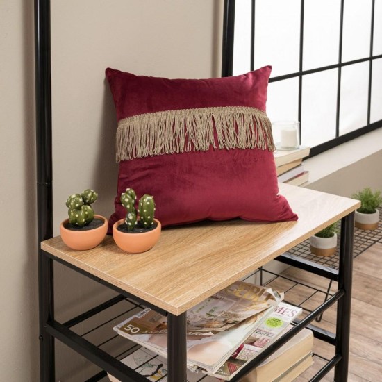 Μαξιλαροθήκη Velvet 10 Με Κρόσι - 30x50cm με γέμιση