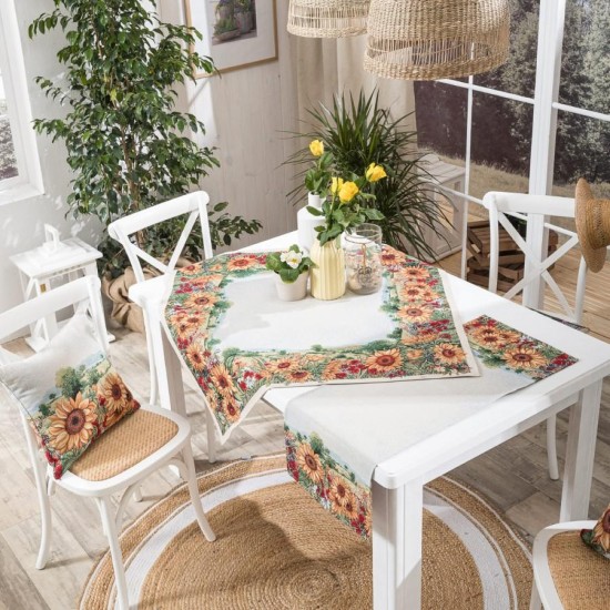 Καρέ & Τραβέρσα Sunflower (Σετ 2τεμ.) - 100x100cm & 40x100cm Καρέ & Τραβέρσα Sunflower (Σετ 2τεμ.) - 100x100cm & 40x100cm