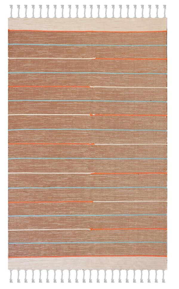 ΧΑΛΙ RIBELLA ΧΕΙΡΟΠΟΙΗΤΟ 600 BROWN - 133X190  NewPlan
